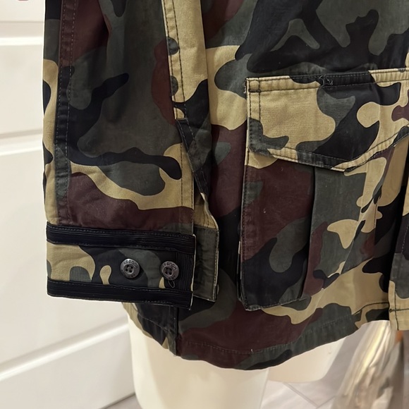 Moussy Japanese Street brand fringed green camo military jacket - Picture 4 of 9